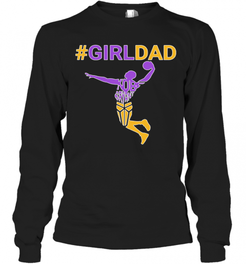 Kobe Bryant Girl Dad T-Shirt Long Sleeved T-shirt 