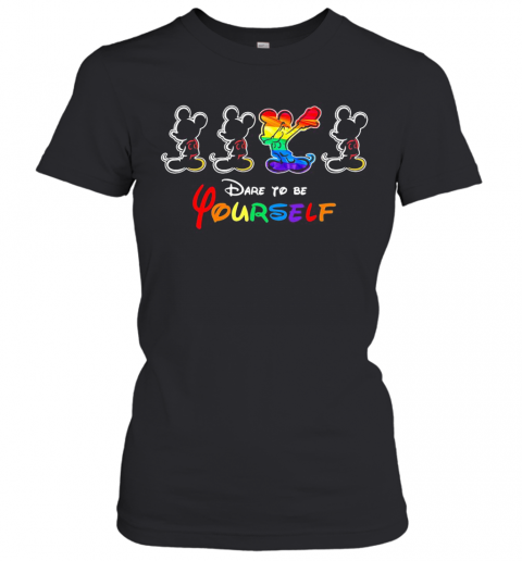 Lgbt Mickey Mouse Dare To Be Yourself T-Shirt Classic Women's T-shirt
