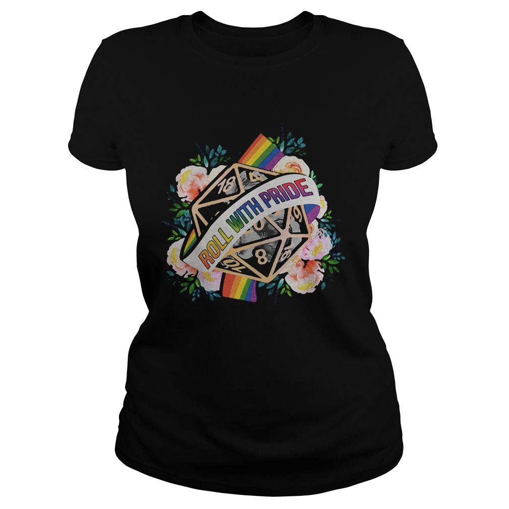 Lgbt roll with pride flowers Classic Ladies