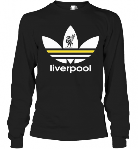 Liverpool Fc Adidas Logo T-Shirt Long Sleeved T-shirt 