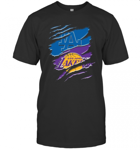 Los Angeles Dodgers And Los Angeles Lakers T-Shirt
