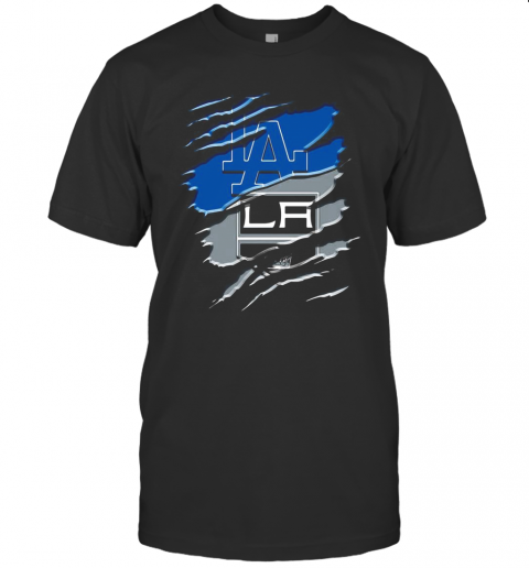 Los Angeles Dodgers And Los Angeles Raiders T-Shirt