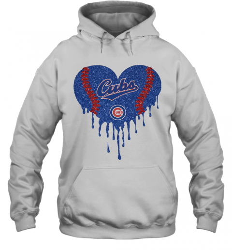 Love Chicago Cubs Baseball Heart Diamond T-Shirt Unisex Hoodie