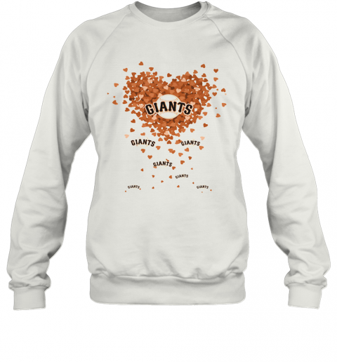 Love New York Giants Baseball Hearts T-Shirt Unisex Sweatshirt