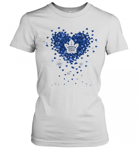 Love Toronto Maple Leafs Baseball Heart Diamond T-Shirt Classic Women's T-shirt