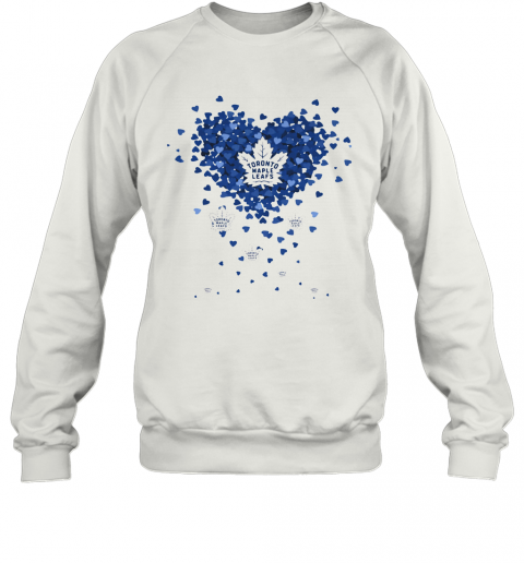 Love Toronto Maple Leafs Baseball Heart Diamond T-Shirt Unisex Sweatshirt