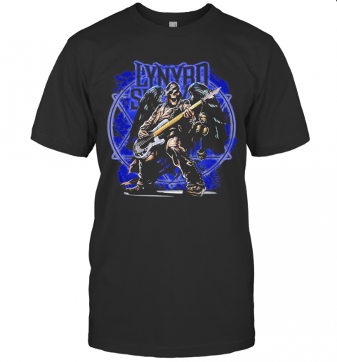 Lynyrd Slash Band Skeleton Wings Playing Guitar T-Shirt