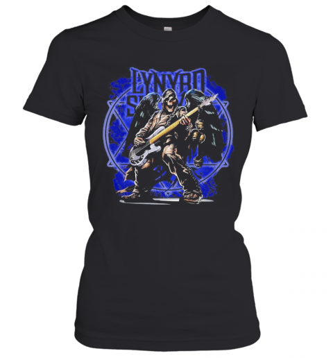 Lynyrd Slash Band Skeleton Wings Playing Guitar T-Shirt Classic Women's T-shirt