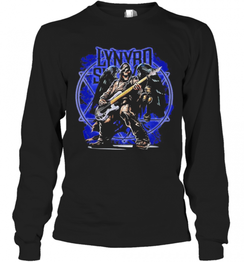 Lynyrd Slash Band Skeleton Wings Playing Guitar T-Shirt Long Sleeved T-shirt 