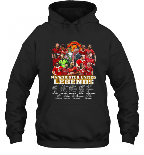 Manchester United Legends Players Signatures T-Shirt Unisex Hoodie