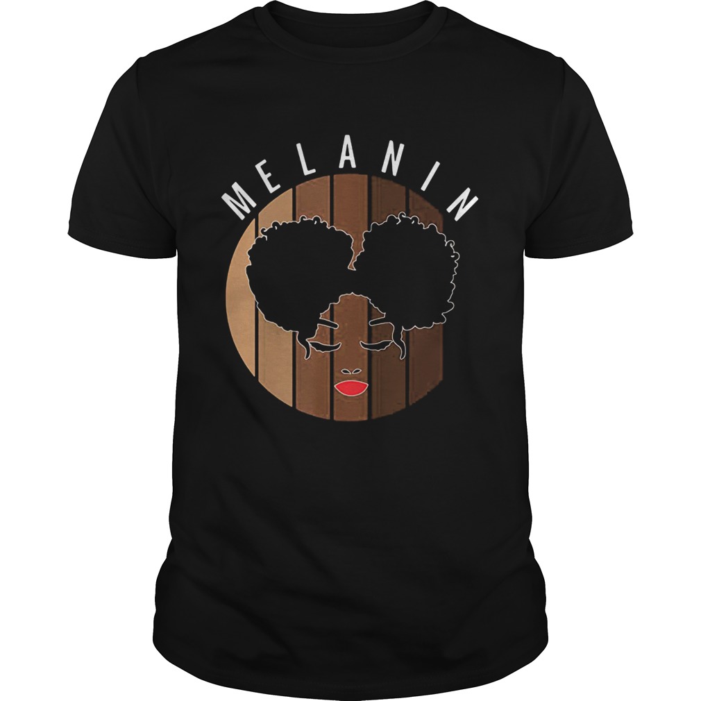 Melanin black woman black lives matter shirt