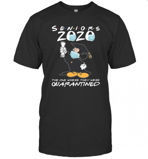 Mickey Mouse Seniors 2020 Mask The One Where They Were Quarantined T-Shirt