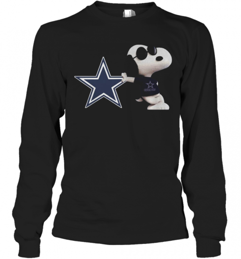 NFL Dallas Cowboys Snoopy T-Shirt Long Sleeved T-shirt 