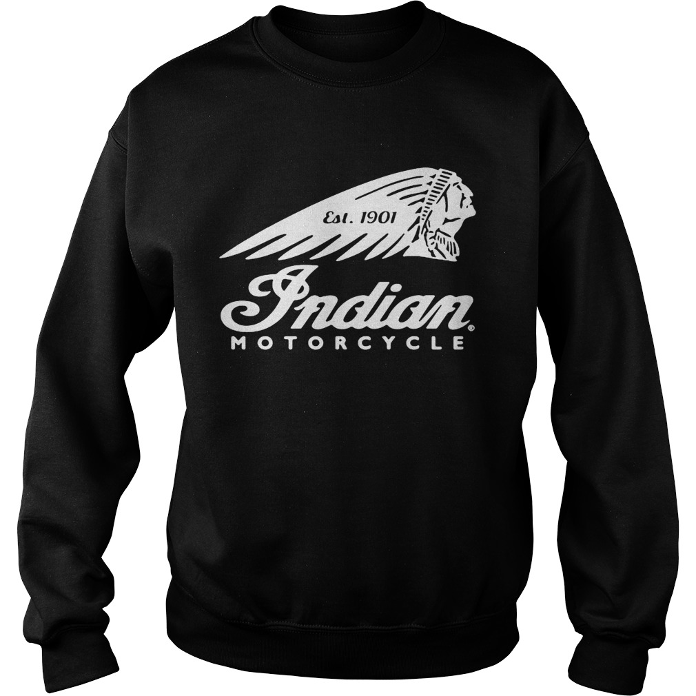 Native est 1901 indian motorcycle Sweatshirt