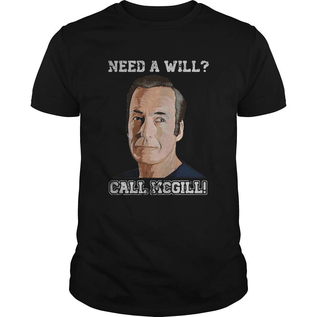 Need a will call mcgill shirt