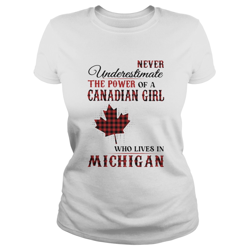 Never underestimate the power of a canadian girl who lives in michigan Classic Ladies