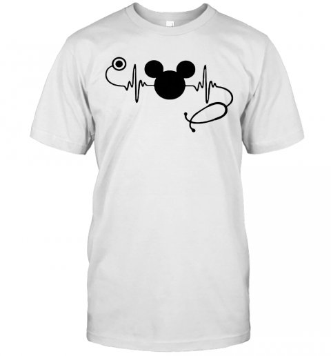 Nurse Mickey Mouse Stethoscope T-Shirt