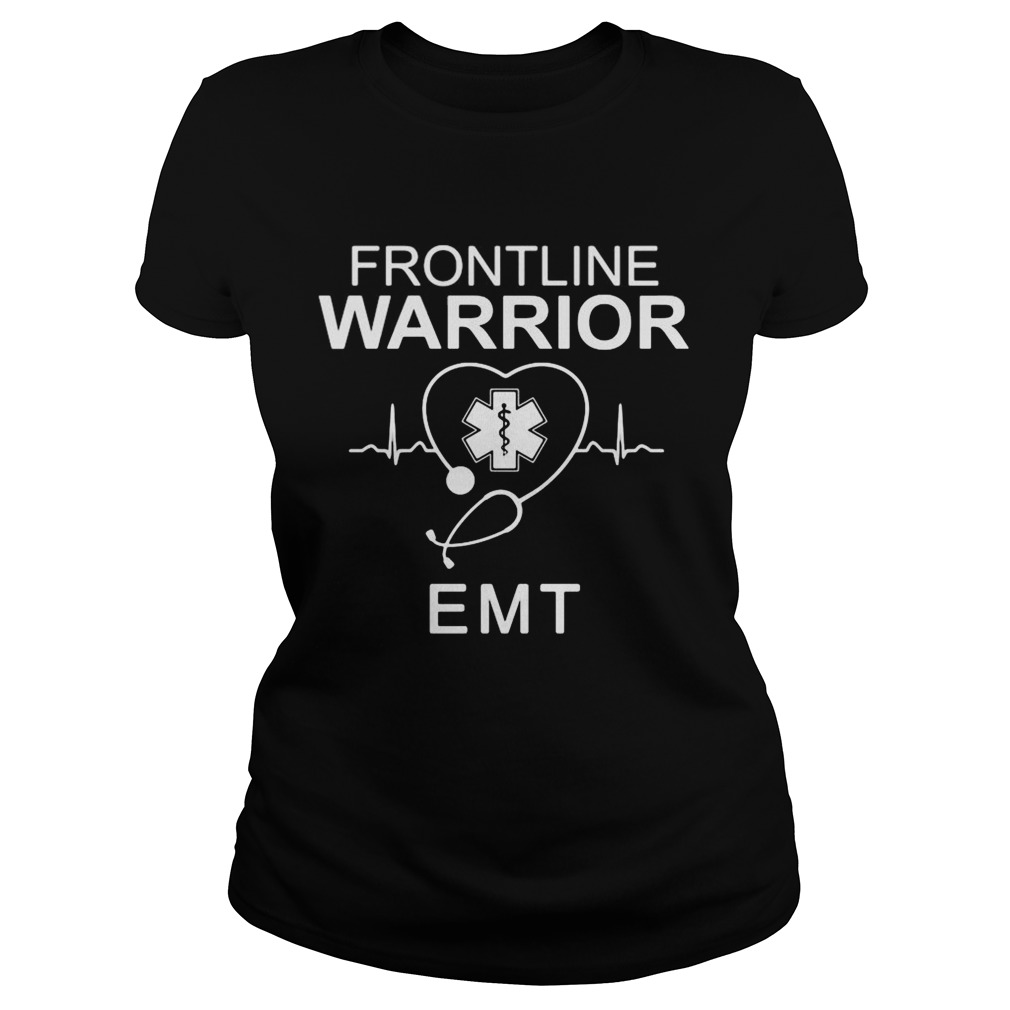 Nurse frontline warrior emt stethoscope heartbeat Classic Ladies
