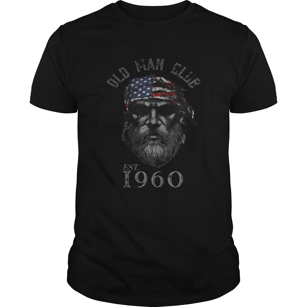 Old man club est 1960 american flag independence day shirt