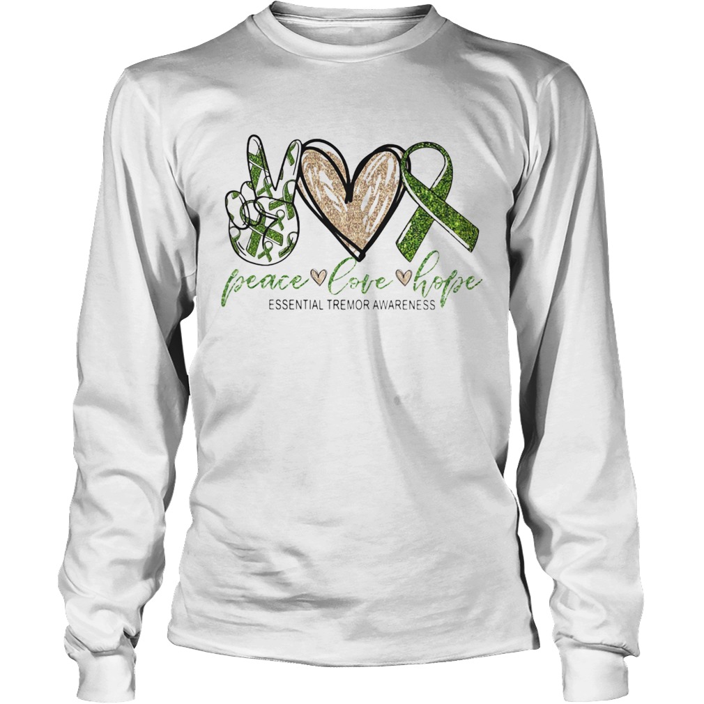 Peace love cure Essential tremor awareness Long Sleeve