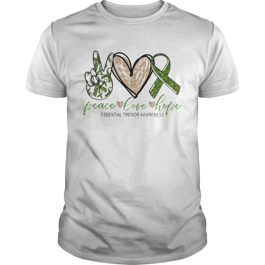 Peace love cure Essential tremor awareness shirt