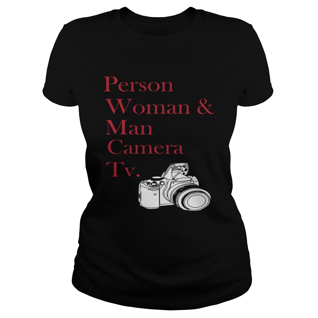 Person woman and man camera TV photographer Classic Ladies