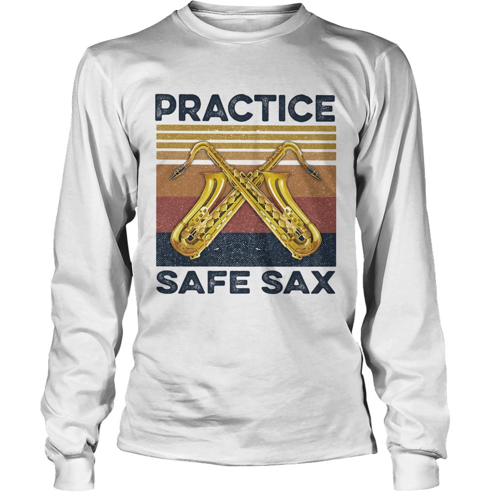 Practice Safe Sax Vintage Long Sleeve