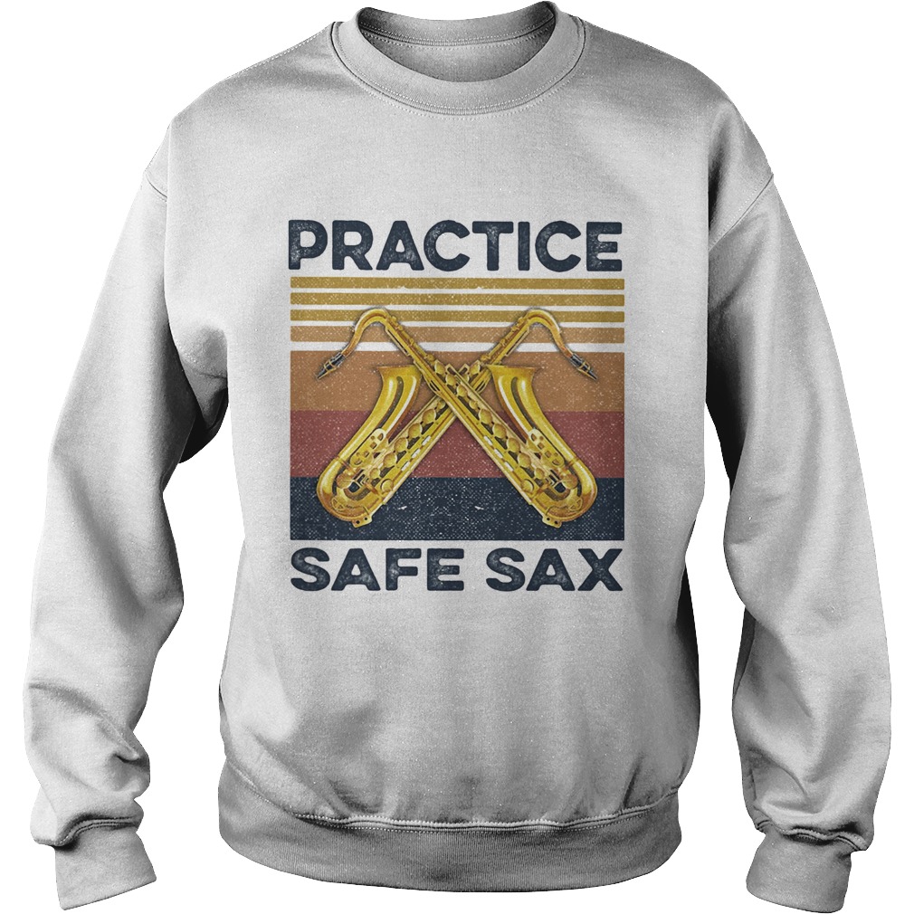 Practice Safe Sax Vintage Sweatshirt