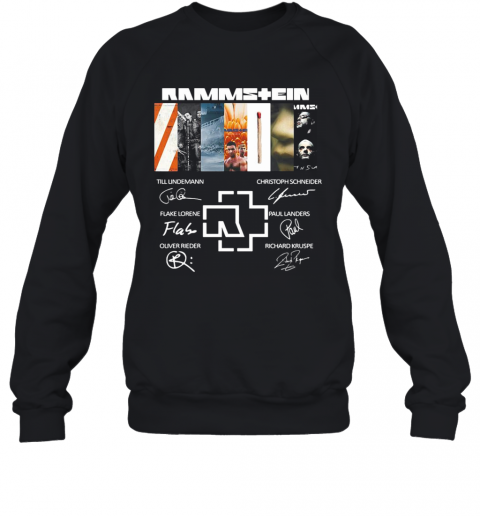 Rammstein Band Members Signatures T-Shirt Unisex Sweatshirt