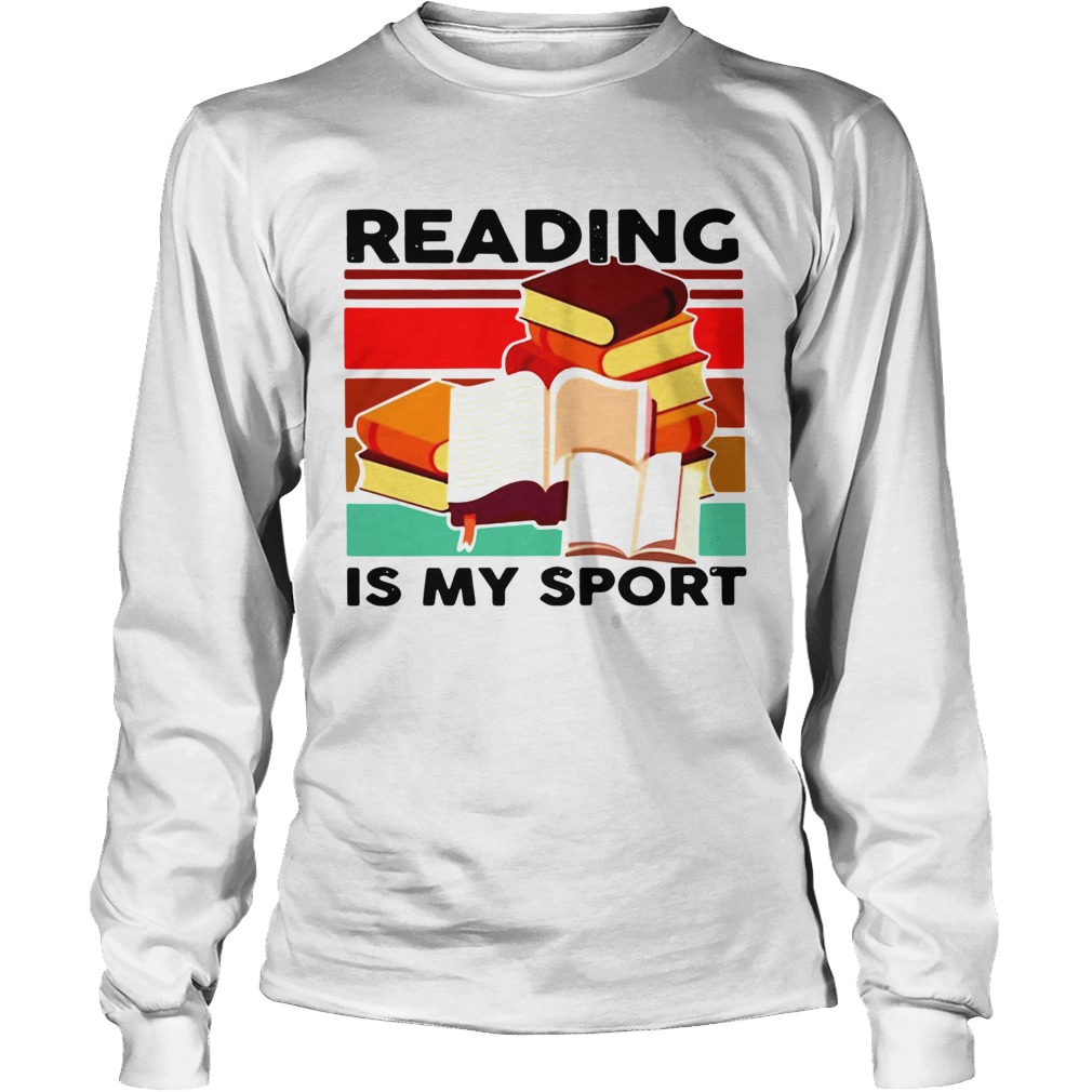 Reading Books Is My Sport Vintage Long Sleeve