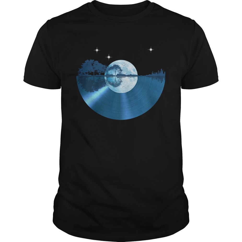 Record music moon soul shirt