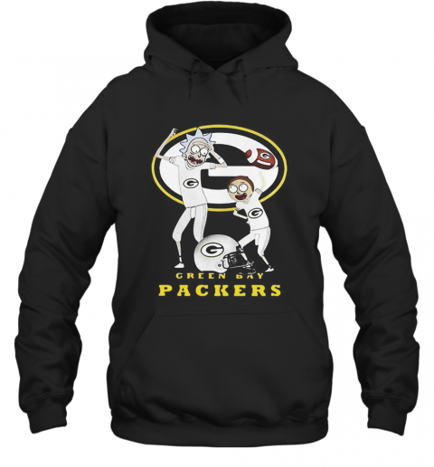 Rick And Morty Green Bay Packers Football Players T-Shirt Unisex Hoodie