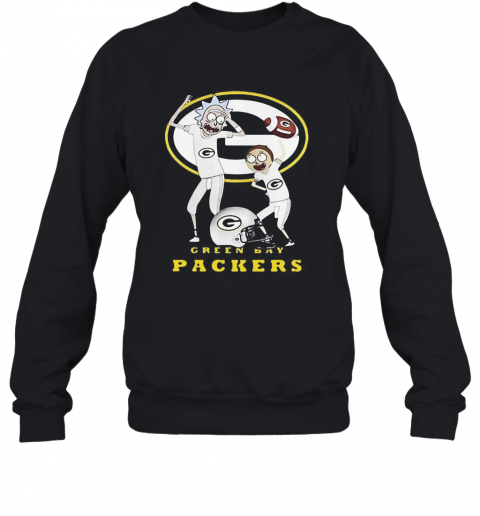 Rick And Morty Green Bay Packers Football Players T-Shirt Unisex Sweatshirt