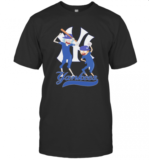 Rick And Morty New York Yankees Baseball Players T-Shirt