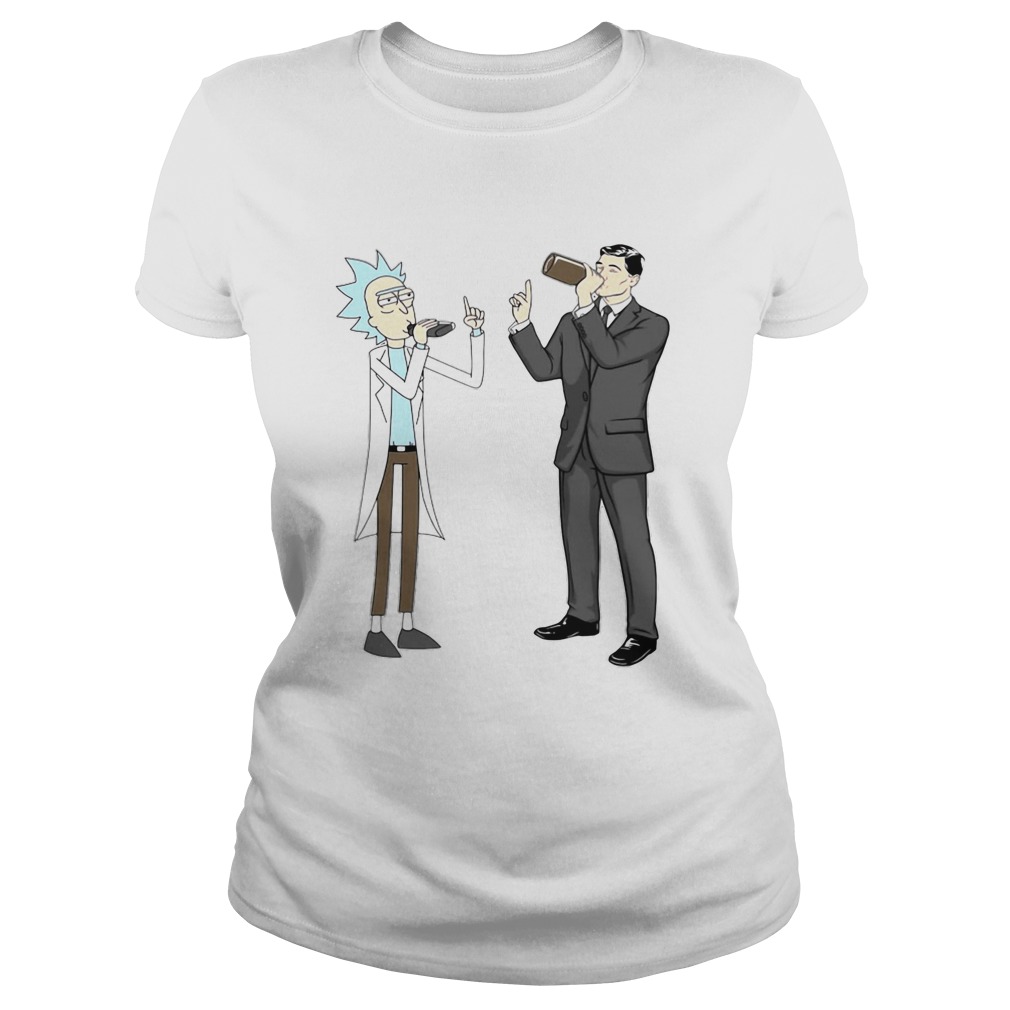 Rick and morty archer drink wine Classic Ladies