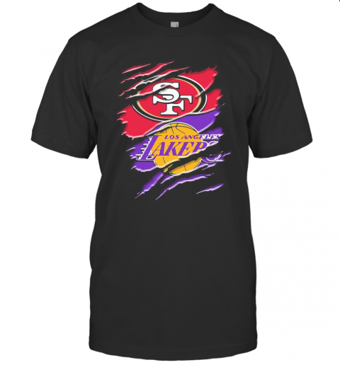 San Francisco 49Ers And Los Angeles Lakers T-Shirt