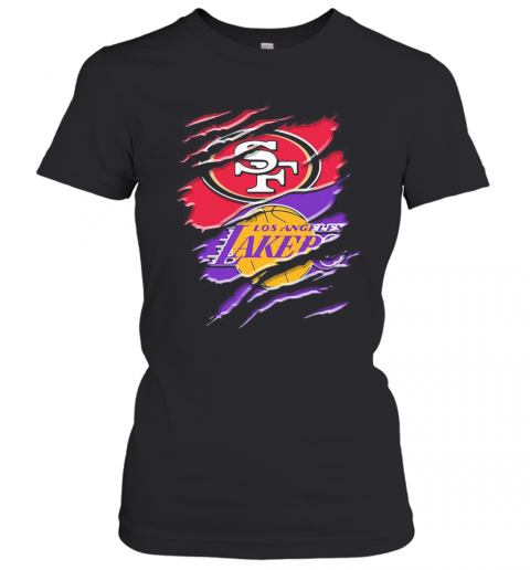 San Francisco 49Ers And Los Angeles Lakers T-Shirt Classic Women's T-shirt