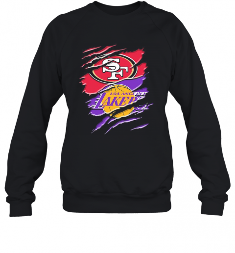 San Francisco 49Ers And Los Angeles Lakers T-Shirt Unisex Sweatshirt