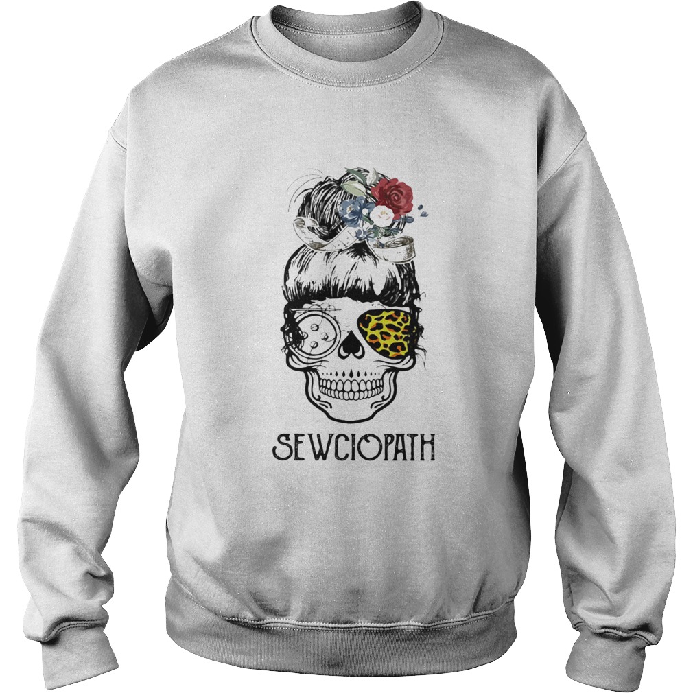 Sewing Sewciopath Skull Girl Sweatshirt