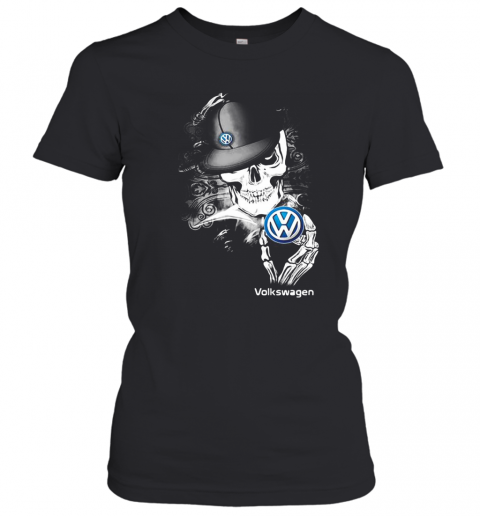 Skeleton Skull Volkswagen Logo T-Shirt Classic Women's T-shirt