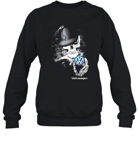 Skeleton Skull Volkswagen Logo T-Shirt Unisex Sweatshirt