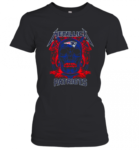 Skull Metallica New England Patriots T-Shirt Classic Women's T-shirt