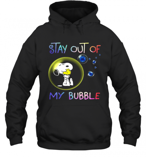Snoopy And Woodstock Stay Out Of My Bubble Covid 19 T-Shirt Unisex Hoodie