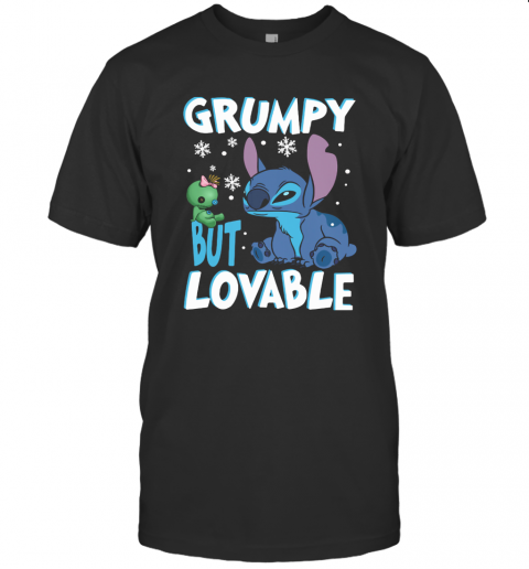 Stitch Grumpy But Lovable Snow T-Shirt Classic Men's T-shirt