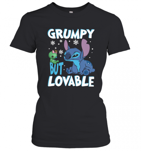 Stitch Grumpy But Lovable Snow T-Shirt Classic Women's T-shirt