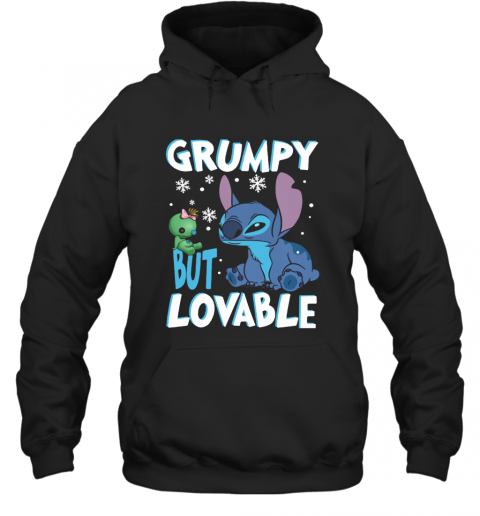 Stitch Grumpy But Lovable Snow T-Shirt Unisex Hoodie