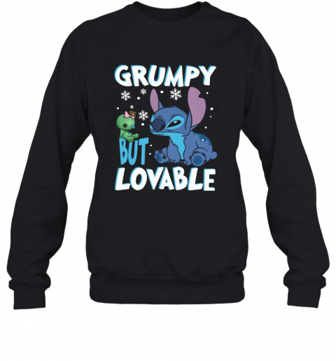 Stitch Grumpy But Lovable Snow T-Shirt Unisex Sweatshirt