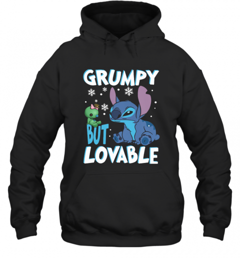 Stitch Grumpy But Lovable Snows T-Shirt Unisex Hoodie