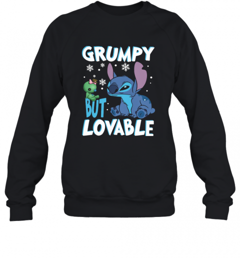 Stitch Grumpy But Lovable Snows T-Shirt Unisex Sweatshirt