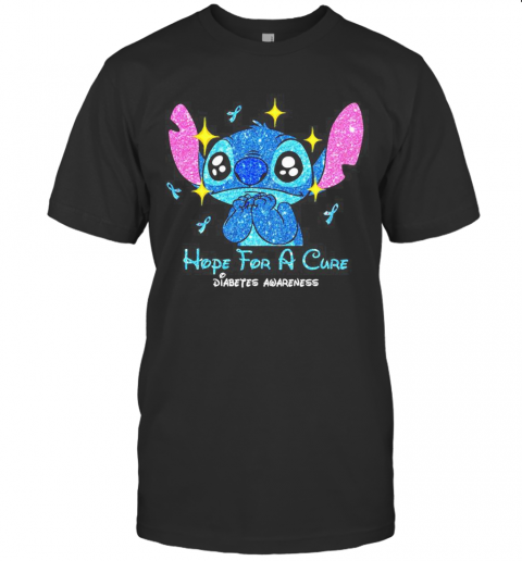 Stitch Hope For A Cure Diabetes Awareness T-Shirt